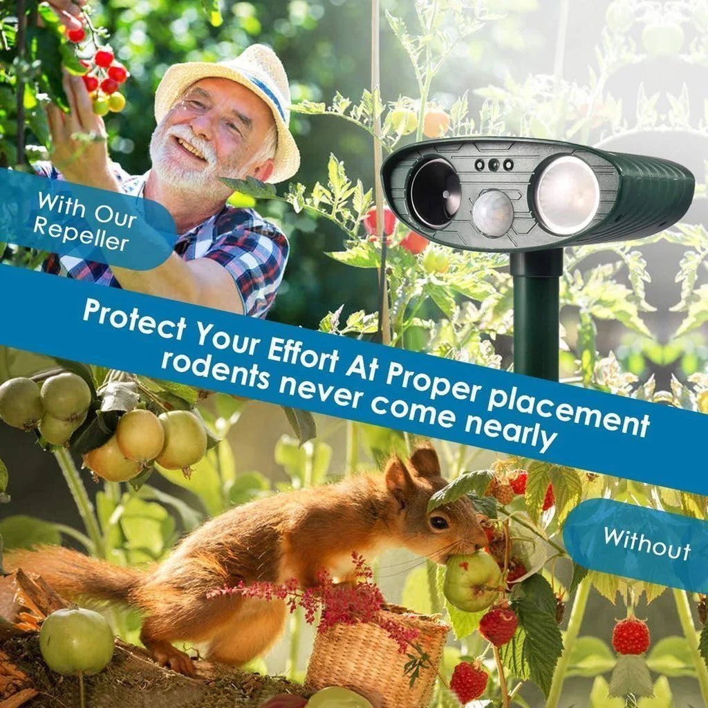 Solar Ultrasonic Deer Repellent — Covers 2425 sq ft 6