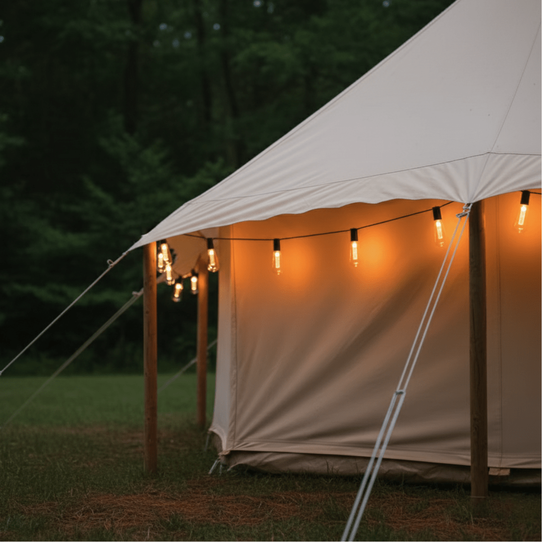 Solar Vintage String Lights 10m 40 LED — Outdoor IP65 12