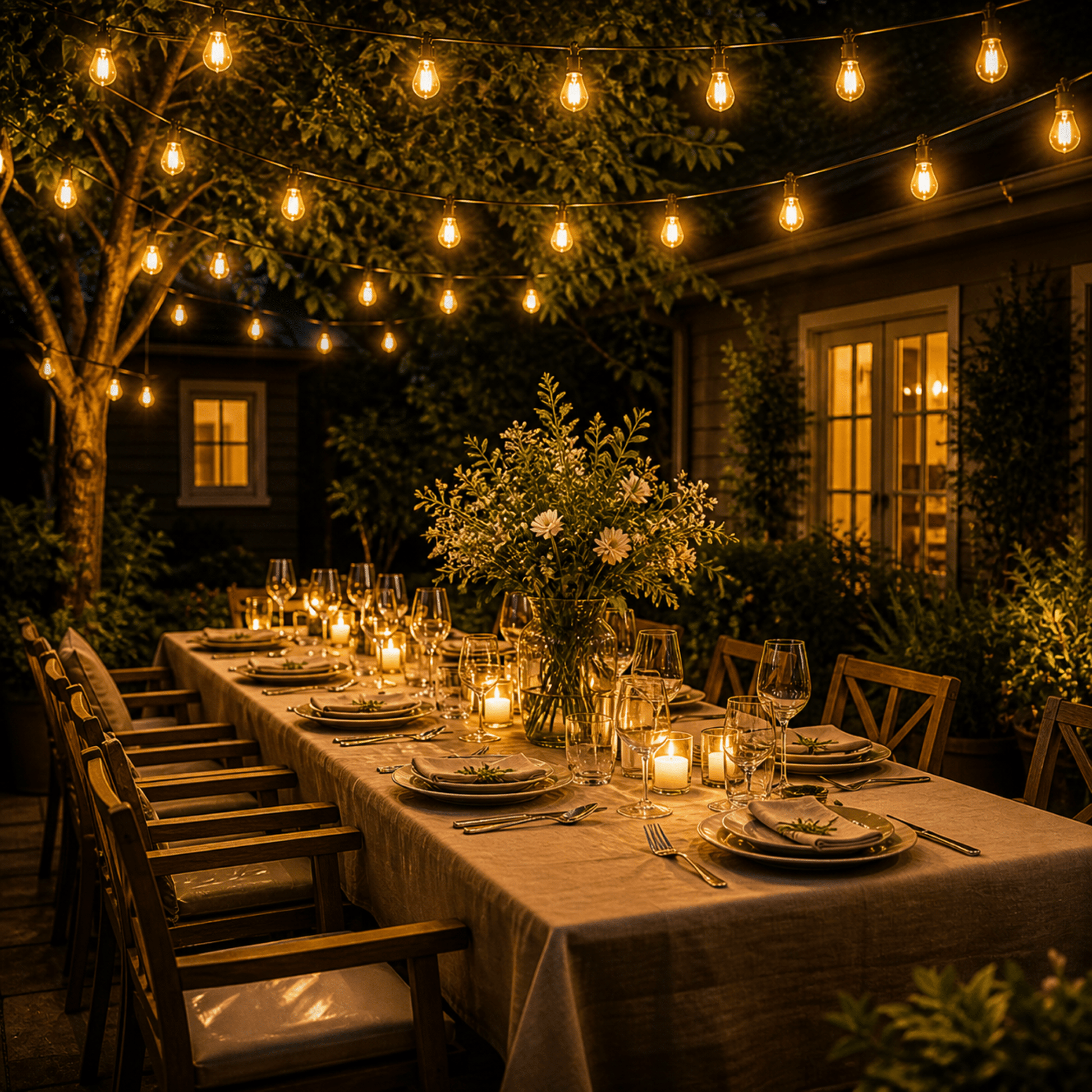 Solar Vintage String Lights 10m 40 LED — Outdoor IP65 14