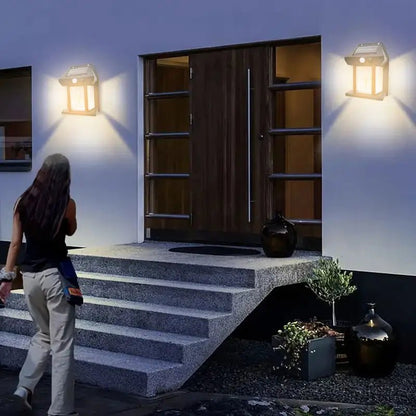Solar Wall Light with Motion Sensor, Outdoor 9