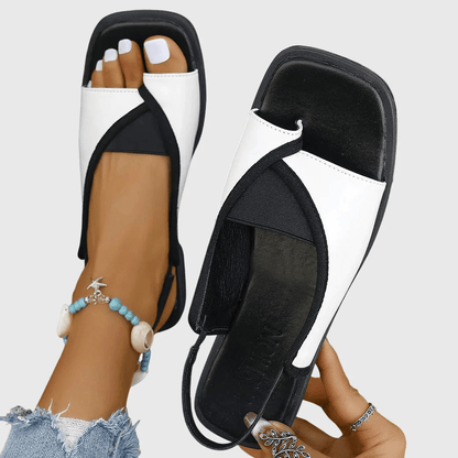 Square-Toe Orthopedic Sandals — Flat Summer Slip-Ons 1
