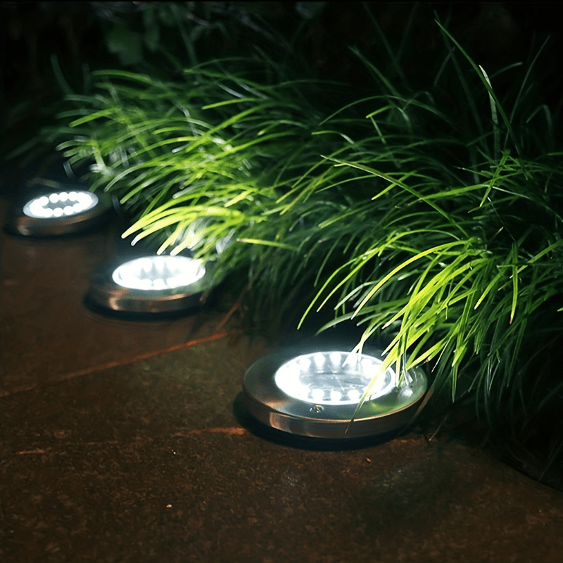 Stainless Steel Solar Garden Lights — Bright Outdoor Glow 1