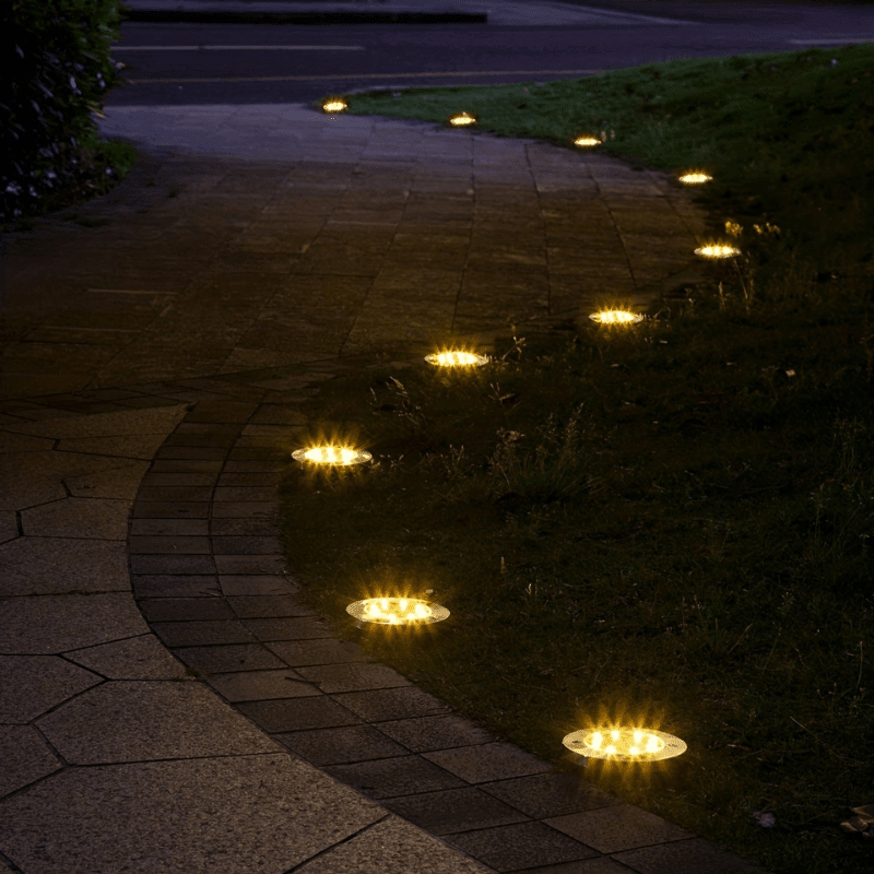 Stainless Steel Solar Garden Lights — Bright Outdoor Glow 4