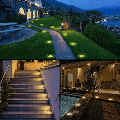 Stainless Steel Solar Garden Lights — Bright Outdoor Glow 5