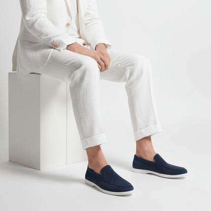 Suede Slip-On Loafers — Cushioned Comfort Insole 12
