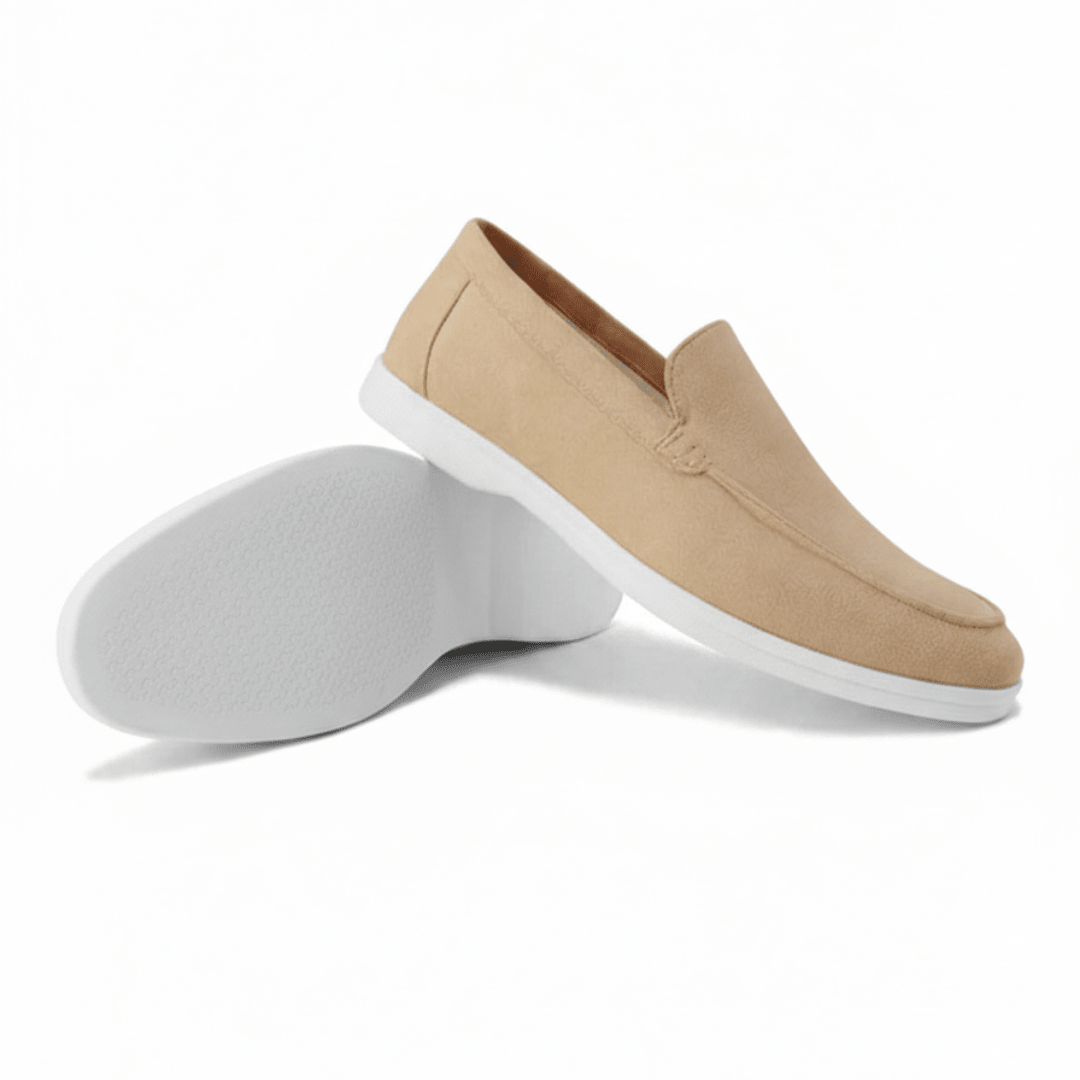 Suede Slip-On Loafers — Cushioned Comfort Insole 13