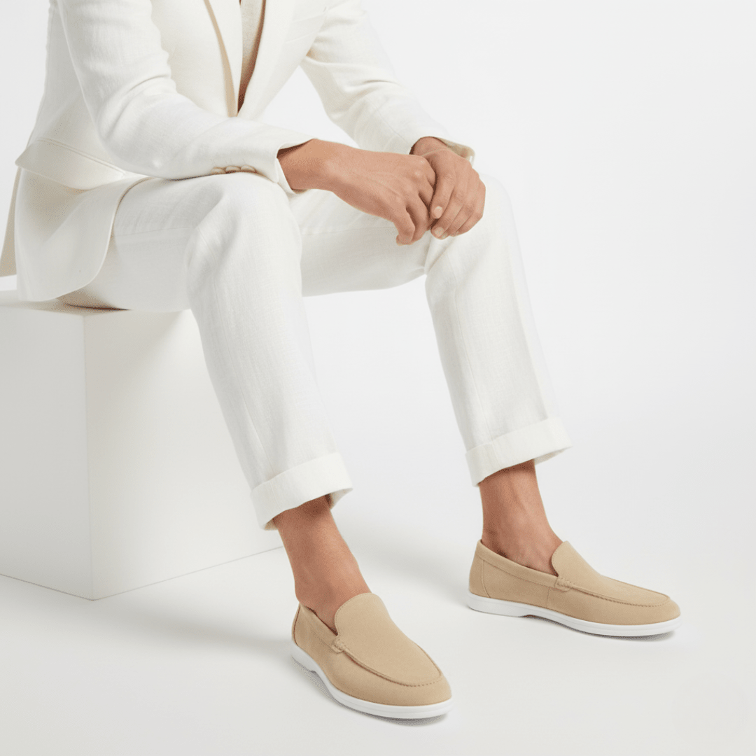 Suede Slip-On Loafers — Cushioned Comfort Insole 14