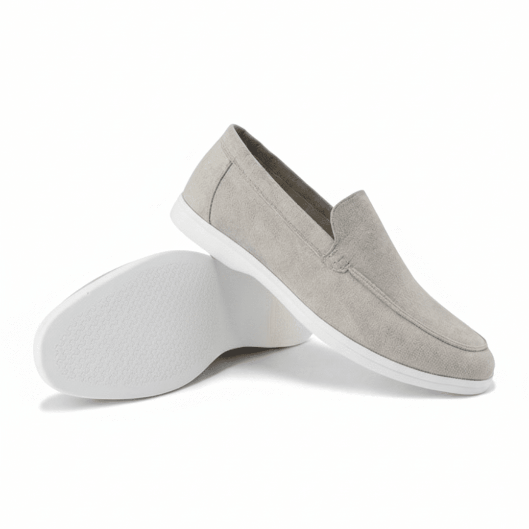 Suede Slip-On Loafers — Cushioned Comfort Insole 7