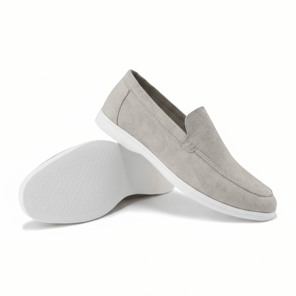 Suede Slip-On Loafers — Cushioned Comfort Insole 7