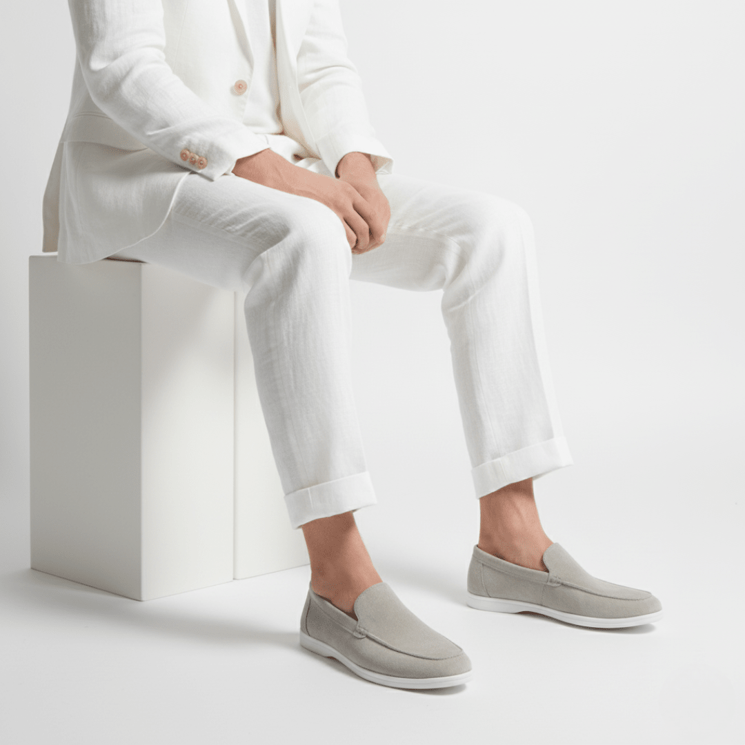 Suede Slip-On Loafers — Cushioned Comfort Insole 8