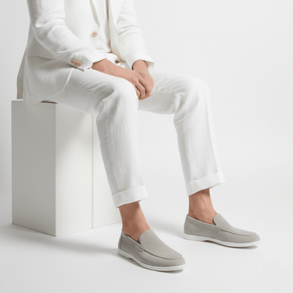 Suede Slip-On Loafers — Cushioned Comfort Insole 8