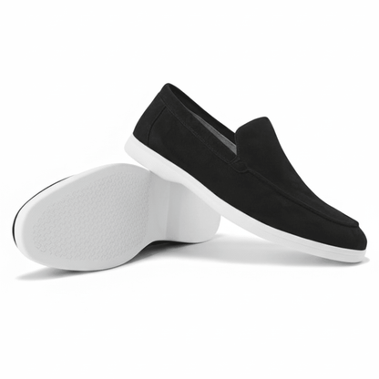 Suede Slip-On Loafers — Cushioned Comfort Insole 9