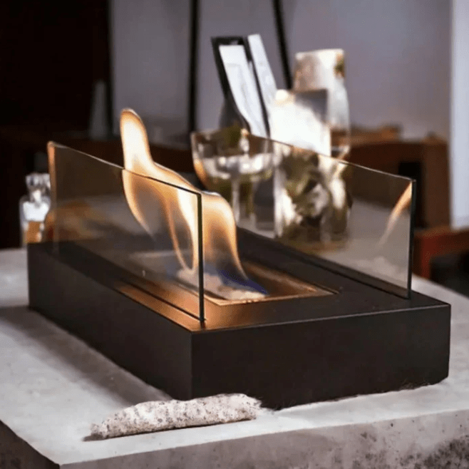 Tabletop Bioethanol Fireplace — Portable Smokeless Flame 3