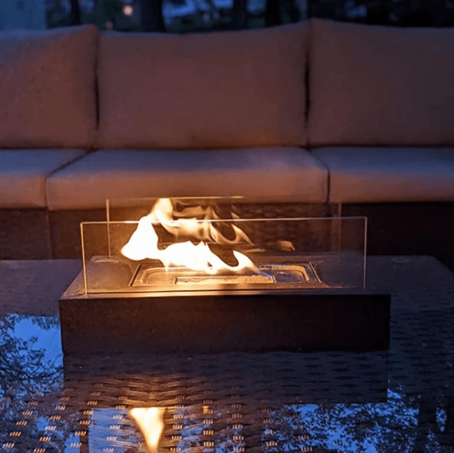 Tabletop Bioethanol Fireplace — Portable Smokeless Flame 4