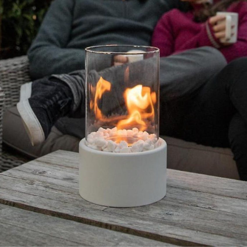 Tabletop Bioethanol Fireplace — Smokeless Warm Glow 10