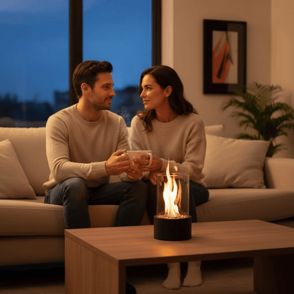 Tabletop Bioethanol Fireplace — Smokeless Warm Glow 2