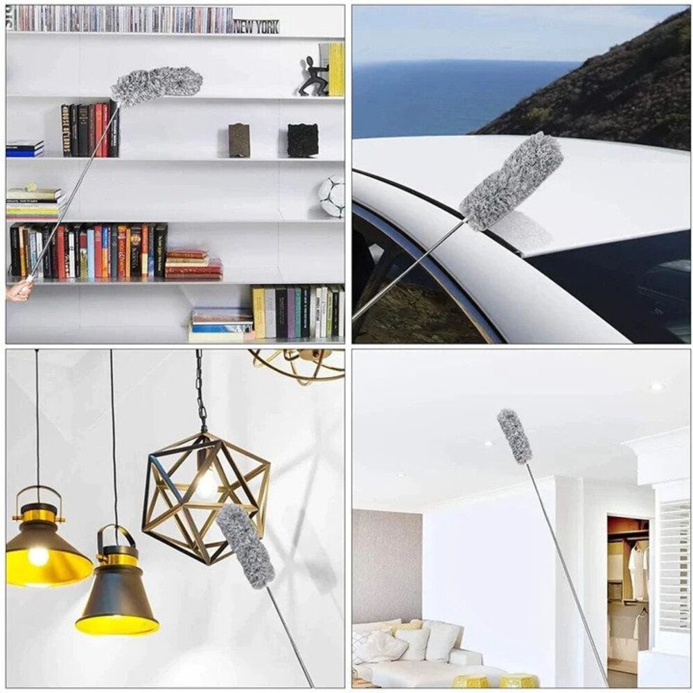 Telescopic Duster — Extendable 2.8m & Machine Washable 3