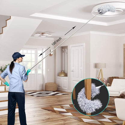 Telescopic Duster — Extendable 2.8m & Machine Washable 5