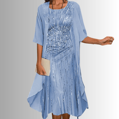 Two-Piece Summer Set — Blouse and Flowy Dress 4