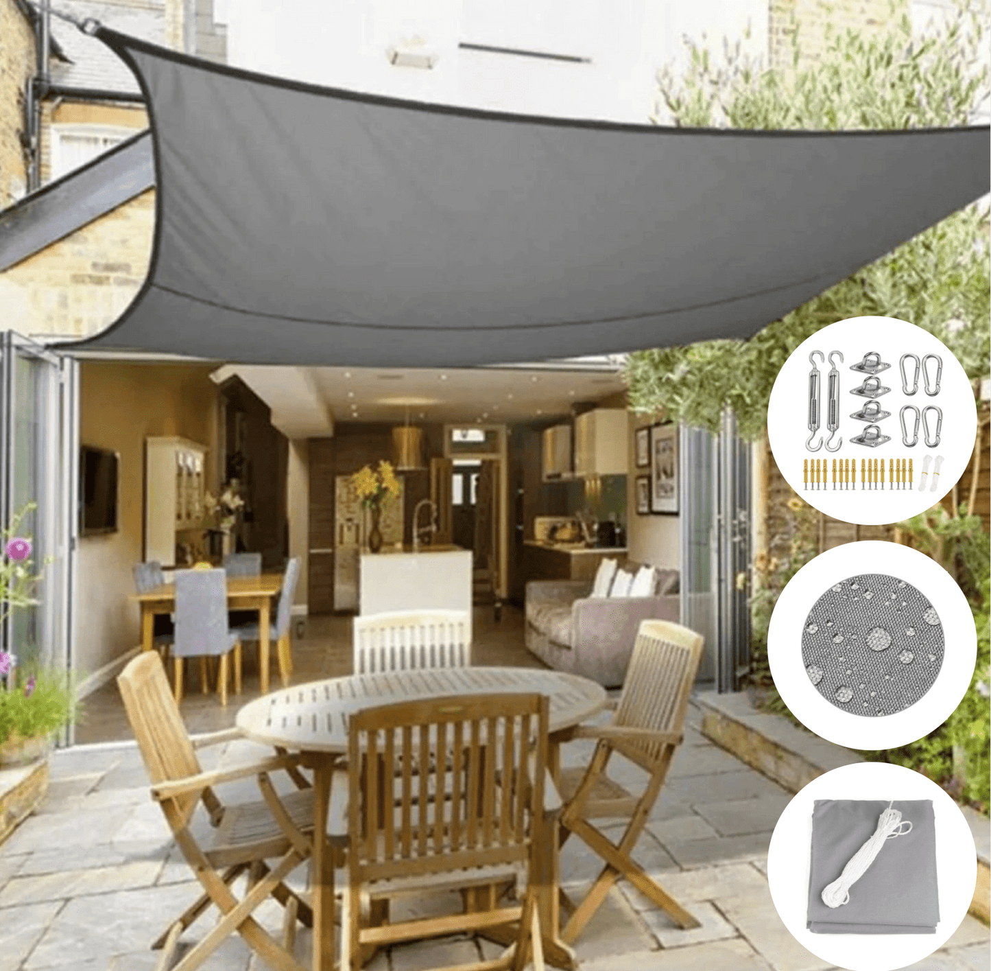 UV Shade Sail — Water-Repellent Outdoor Canopy 2