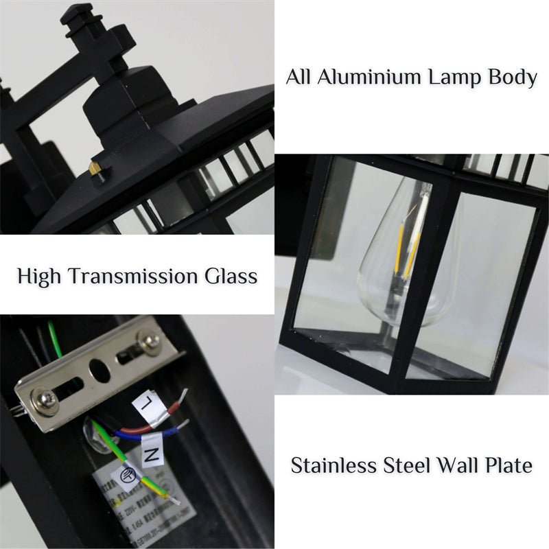 Waterproof E27 Aluminum Outdoor Wall Lantern 10