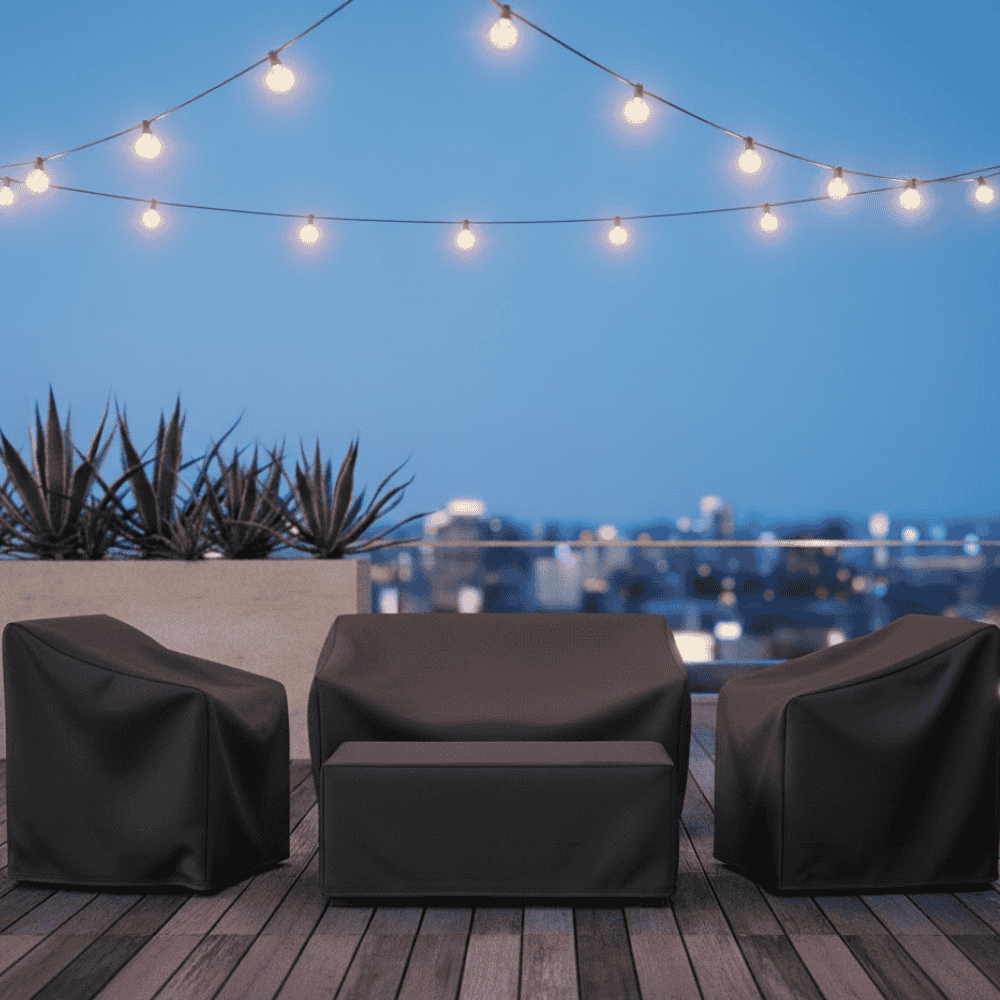 Waterproof Polyester Outdoor Table Cover 2