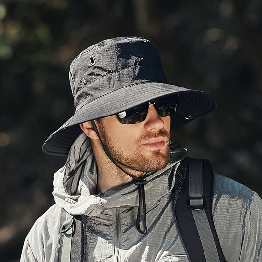 Wide-Brim Sun Hat with UV Protection 1