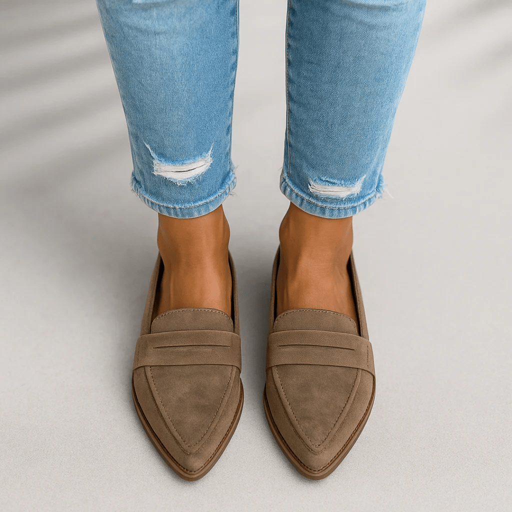 Women's Orthopedic Leather Loafers — Slip-On Comfort 1