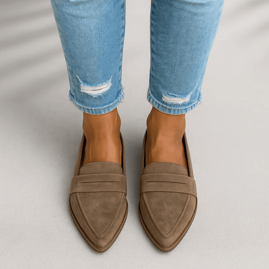 Women's Orthopedic Leather Loafers — Slip-On Comfort 1