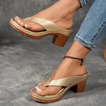 Women's Orthopedic Slip-On Sandals with Comfort Heel 3