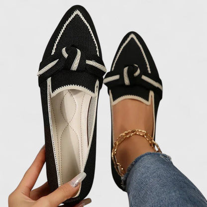 Women's Pointed Loafers with Bow & Orthopedic Fit 4