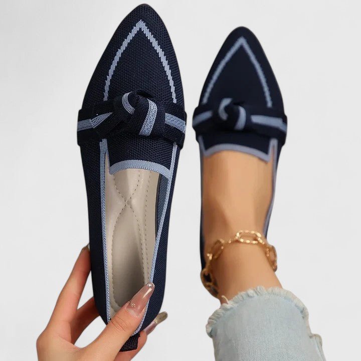 Women's Pointed Loafers with Bow & Orthopedic Fit 5