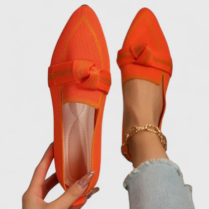 Women's Pointed Loafers with Bow & Orthopedic Fit 6