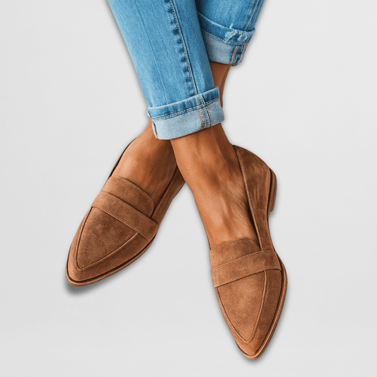 Women's Pointed Suede Loafers — Elegant Slip-On 1